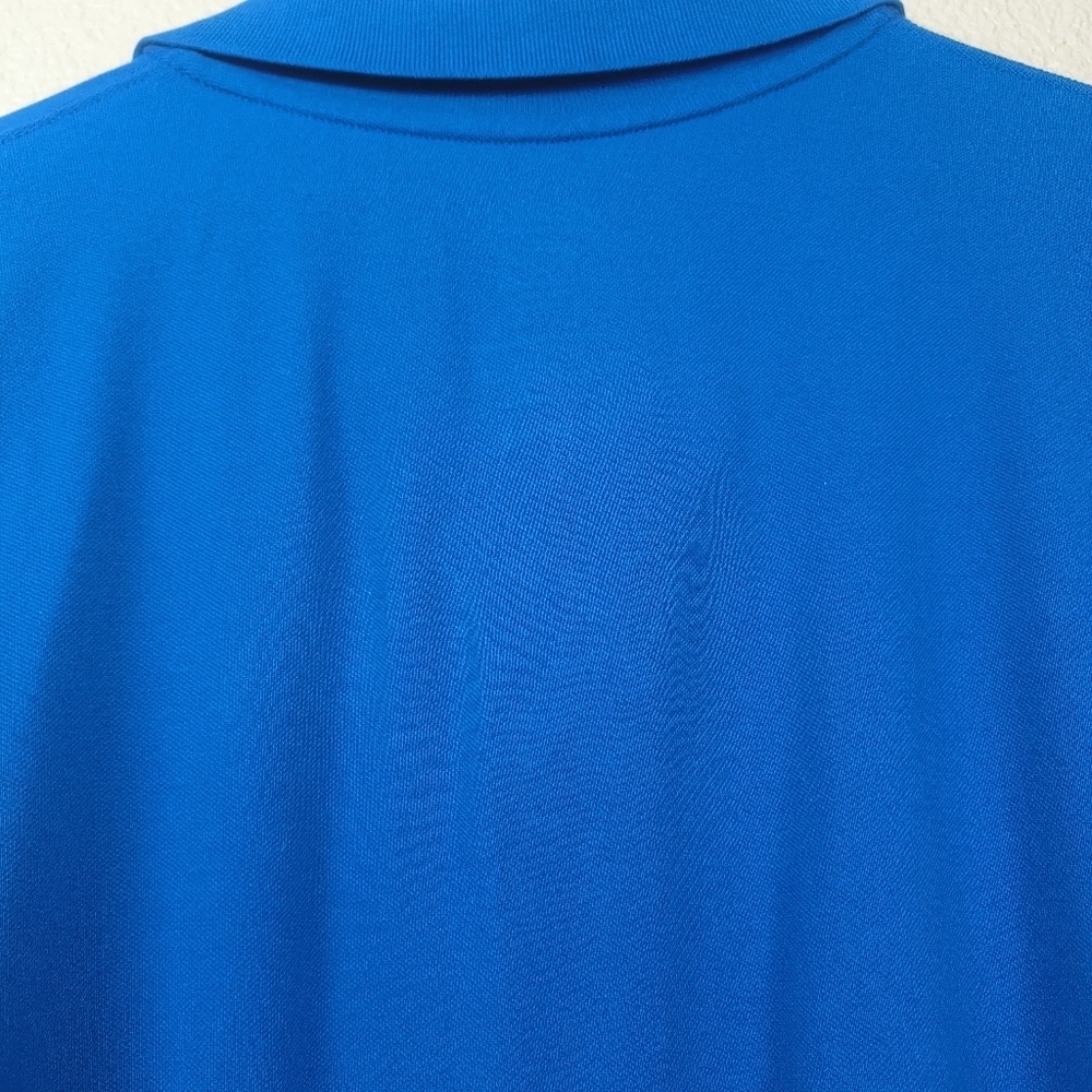 St. John's Bay Men's Comfort Flex Easy Care Classic Fit Polo Shirt Blue Size 2XL - Picture 6 of 9